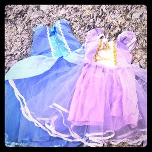 Girls dresses- purple and blue.